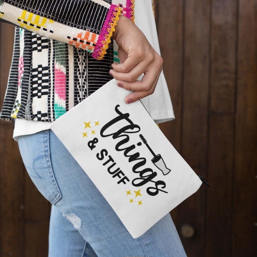 15. Zipper pouch for makeup cute and stylish
